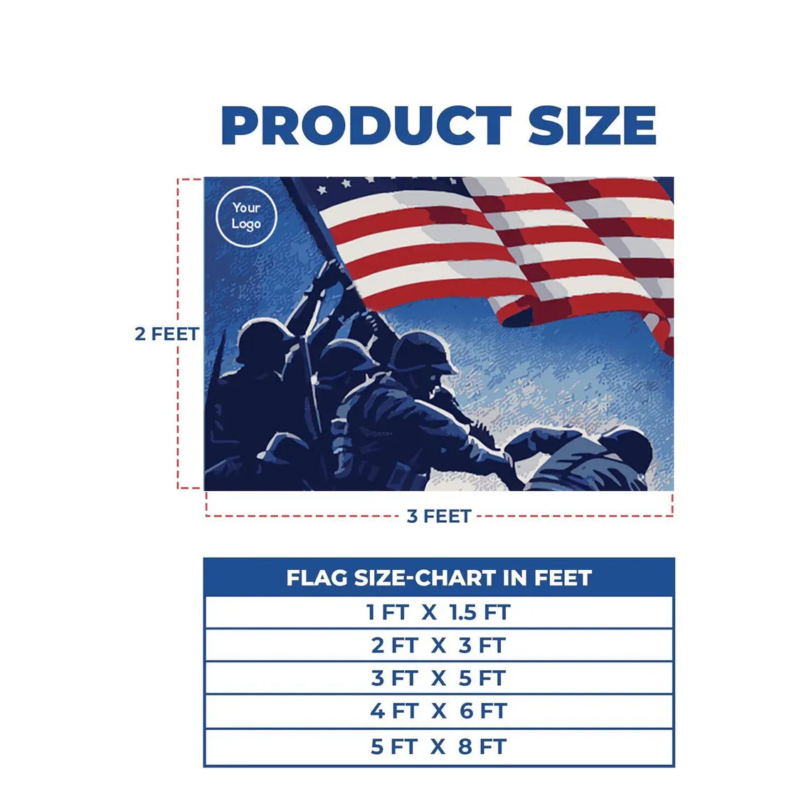 Pre Design 250th 4th of July Flag
