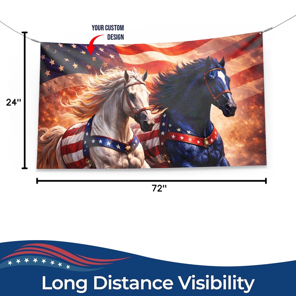 Custom 250th 4th of July Vinyl Large Banner