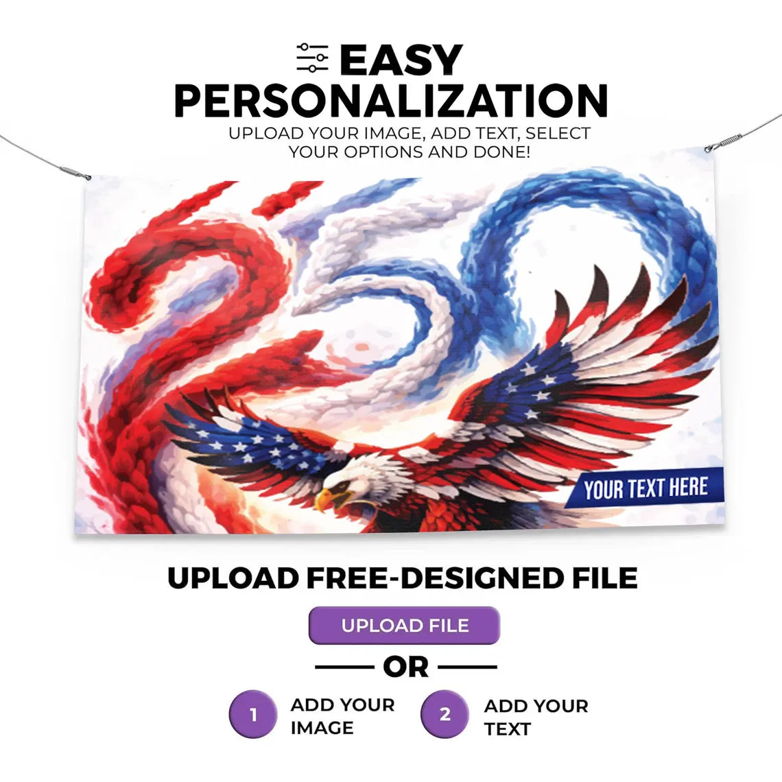 250th 4th of July Pre Design Large Party Banner