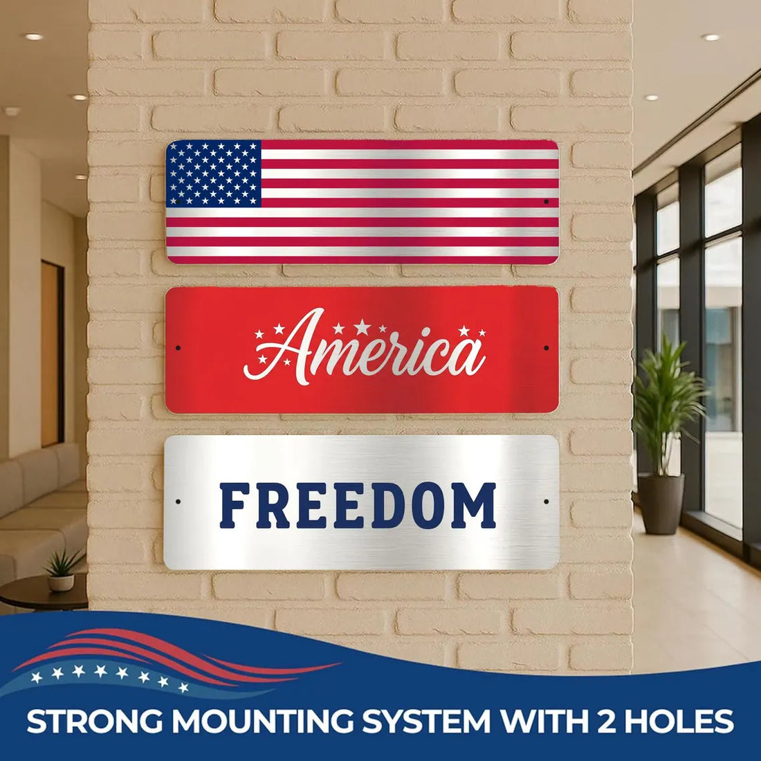 Custom 250th 4th of July Metal Plate Sign