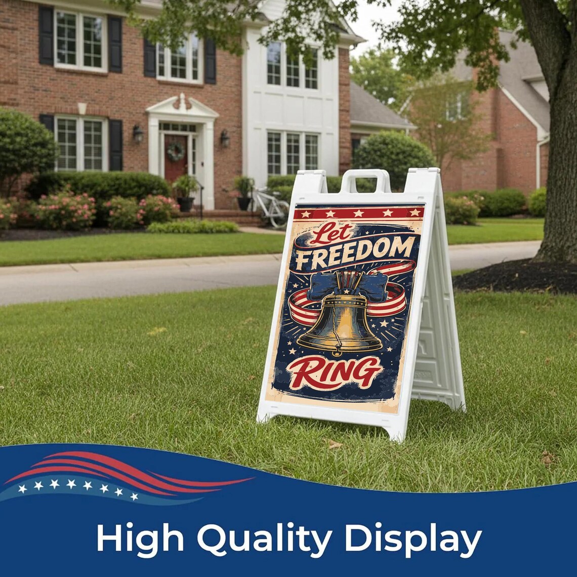 Custom 250th 4th of July A-Frame Sign