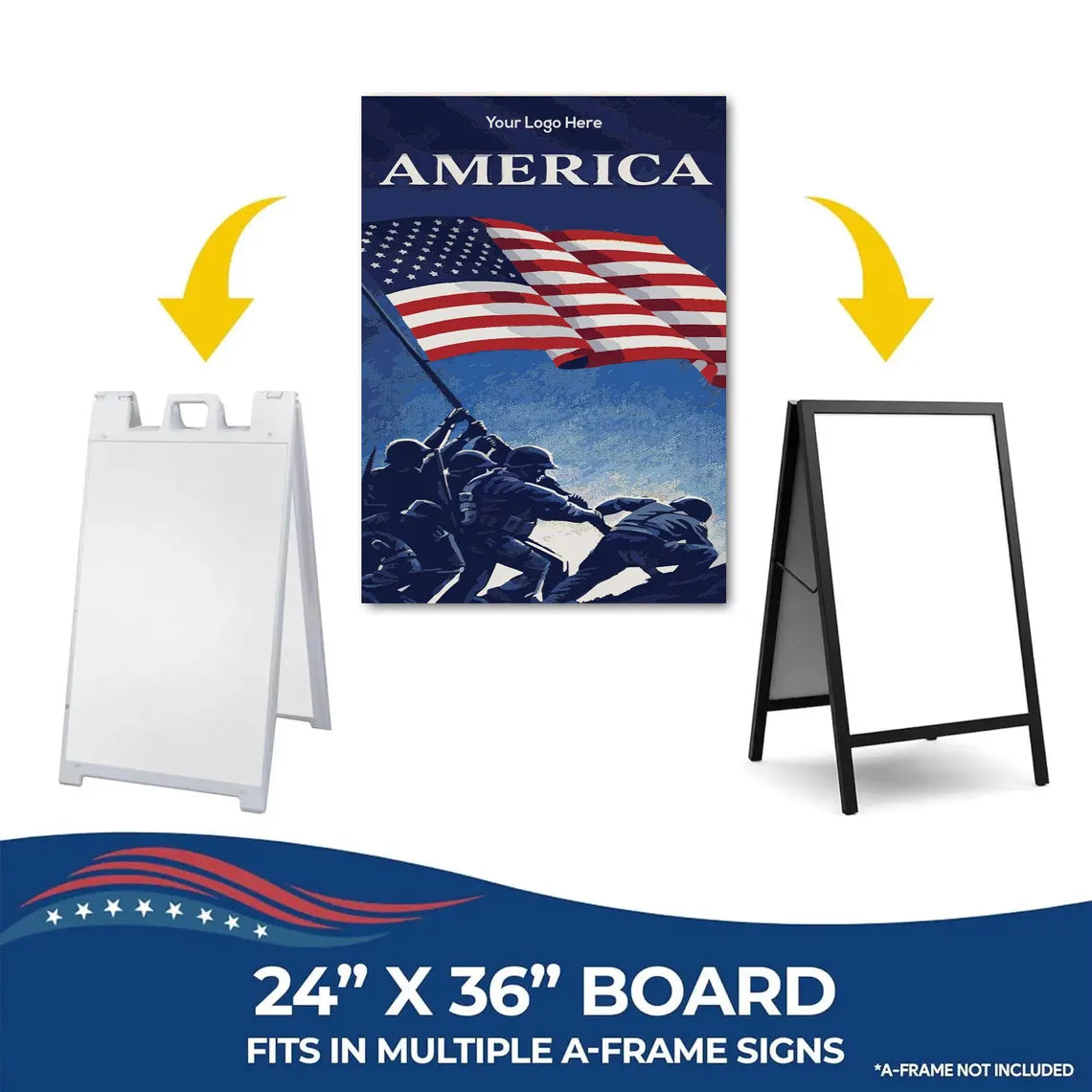 Pre Design 250th 4th of July A-Frame Sign