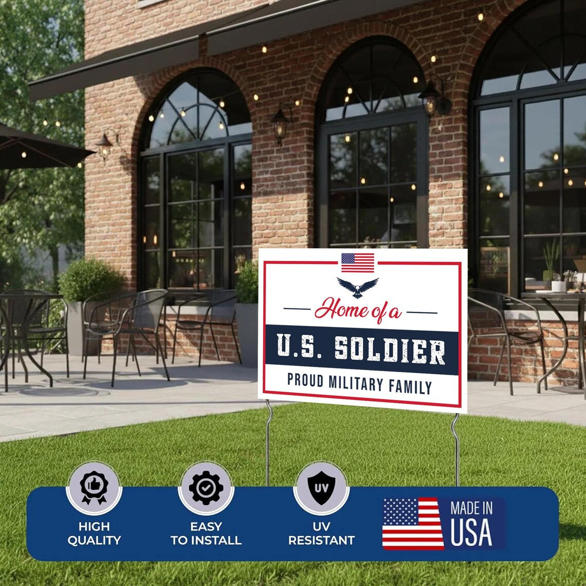 Home of a U.S. Soldier Yard Sign