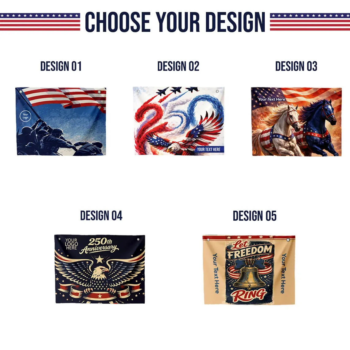 Pre Design 250th 4th of July Wall Tapestry