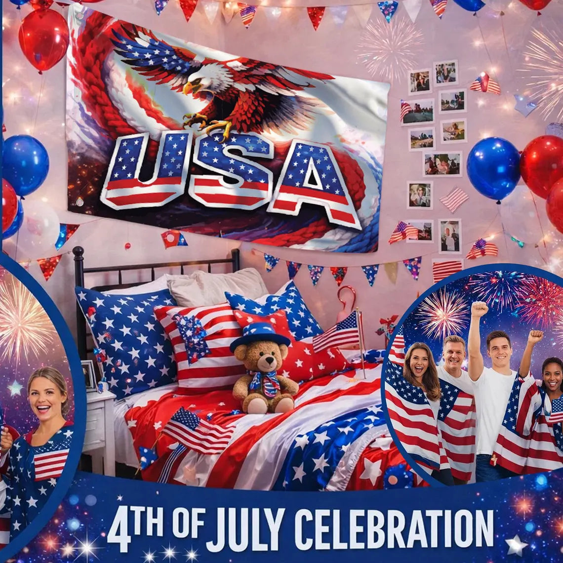 Pre Design 250th 4th of July Flag