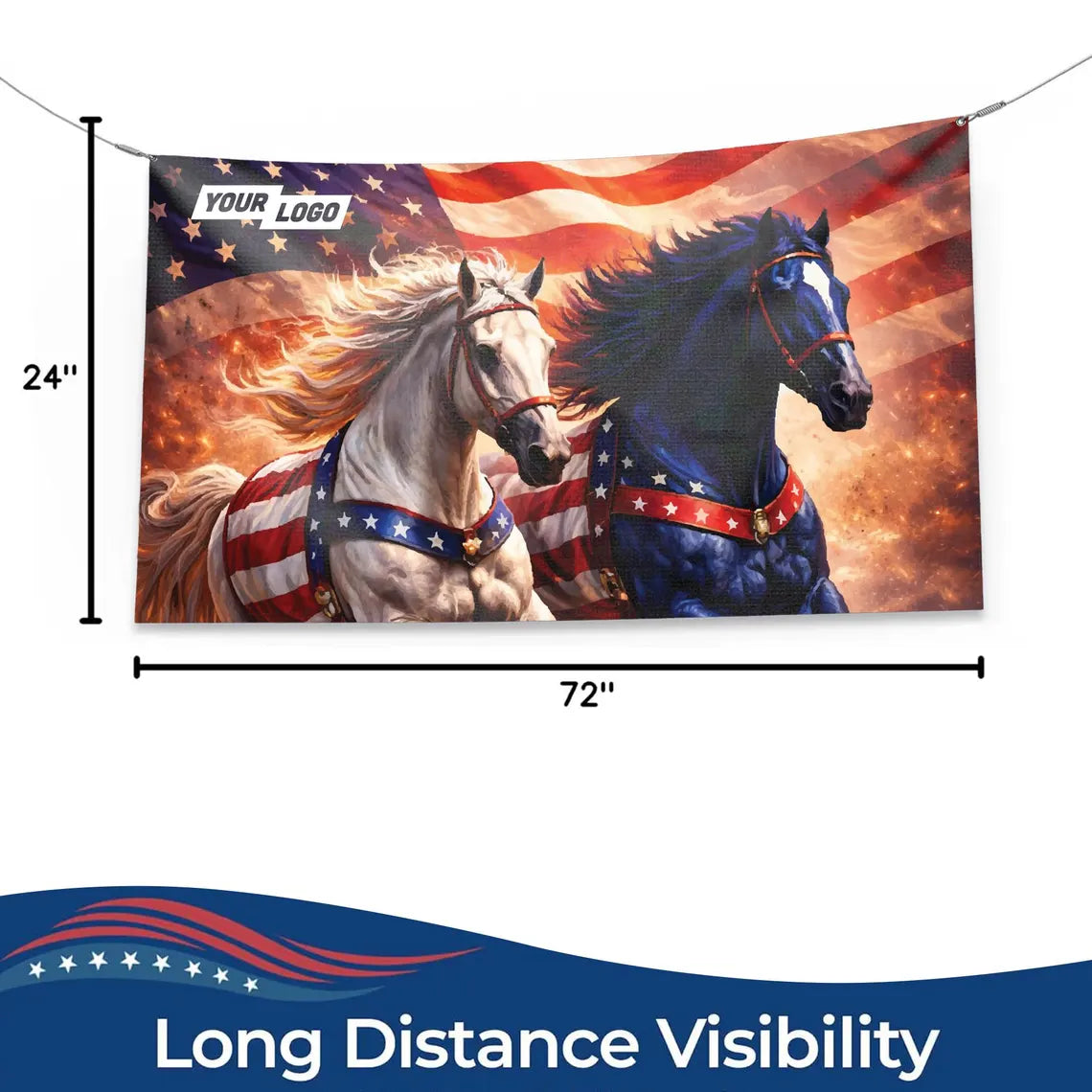 250th 4th of July Pre Design Large Party Banner