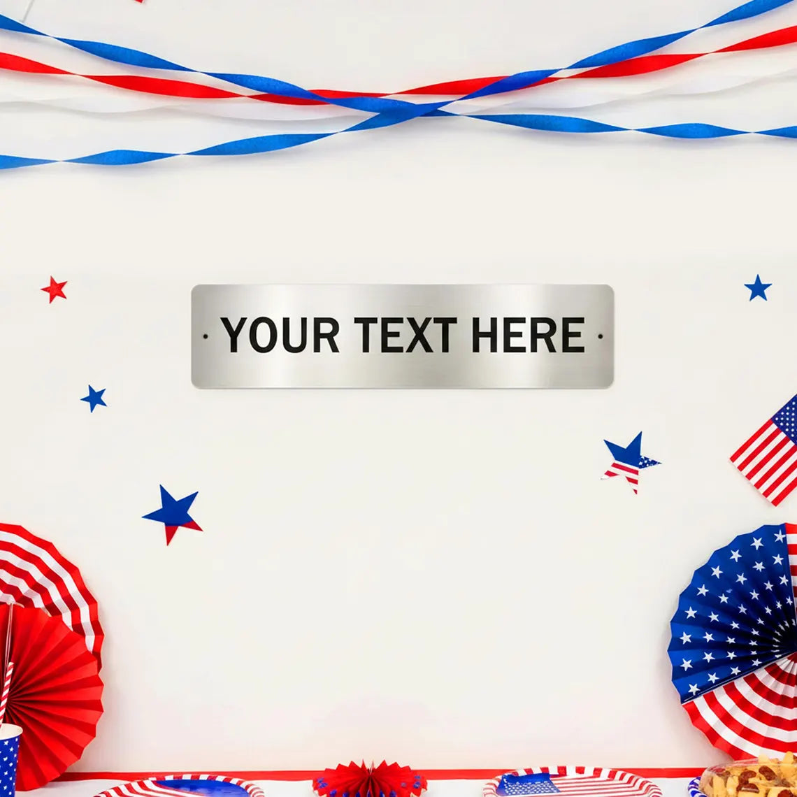 Custom 250th 4th of July Metal Plate Sign