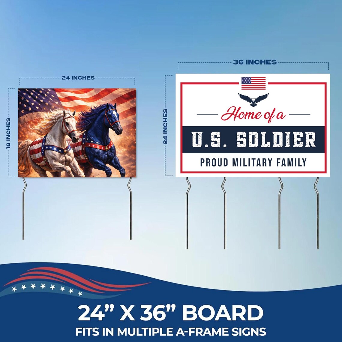 Home of a U.S. Soldier Yard Sign