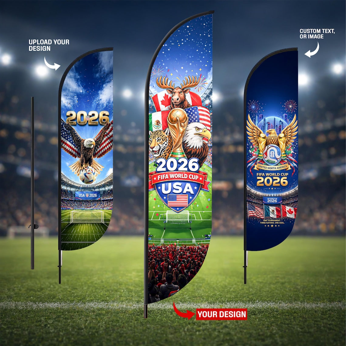 Custom FIFA World Cup Feather Flag