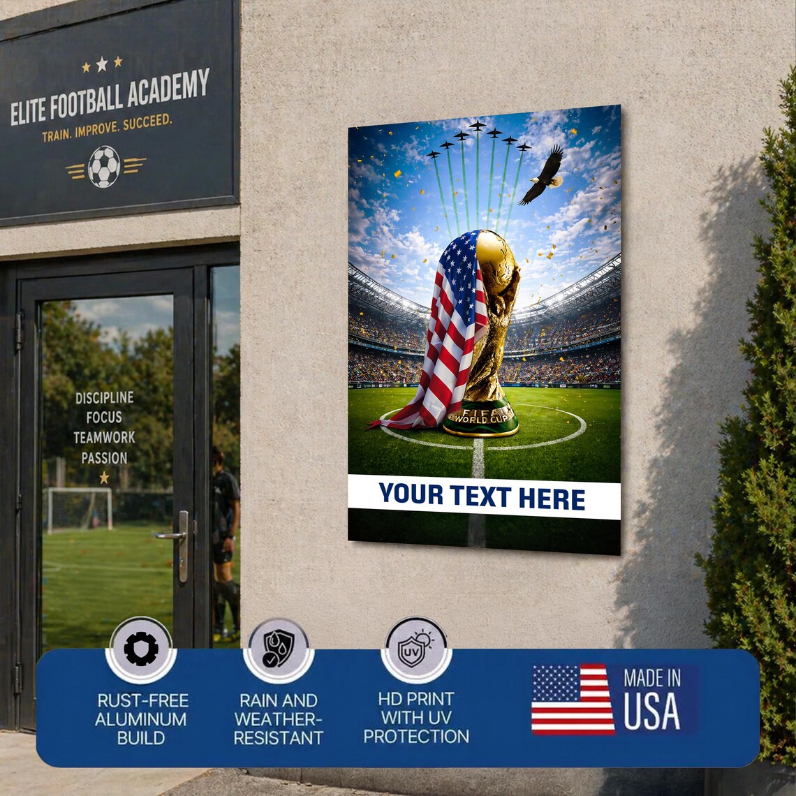 Pre Design FIFA World Cup 2026 Outdoor Metal Poster