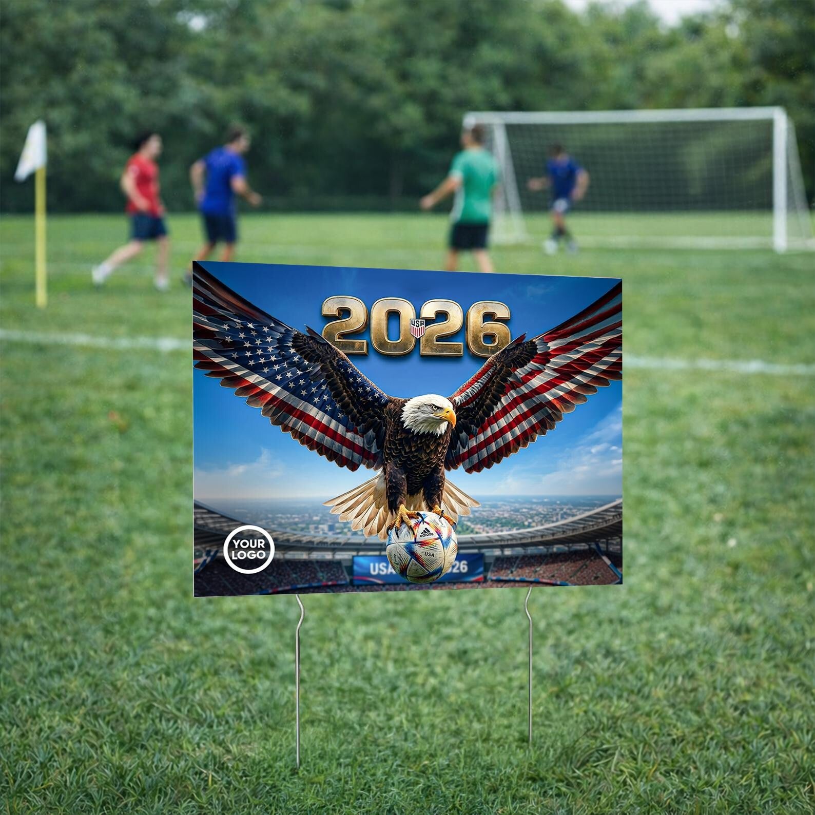 Pre Design FIFA World Cup Yard Sign with Stakes