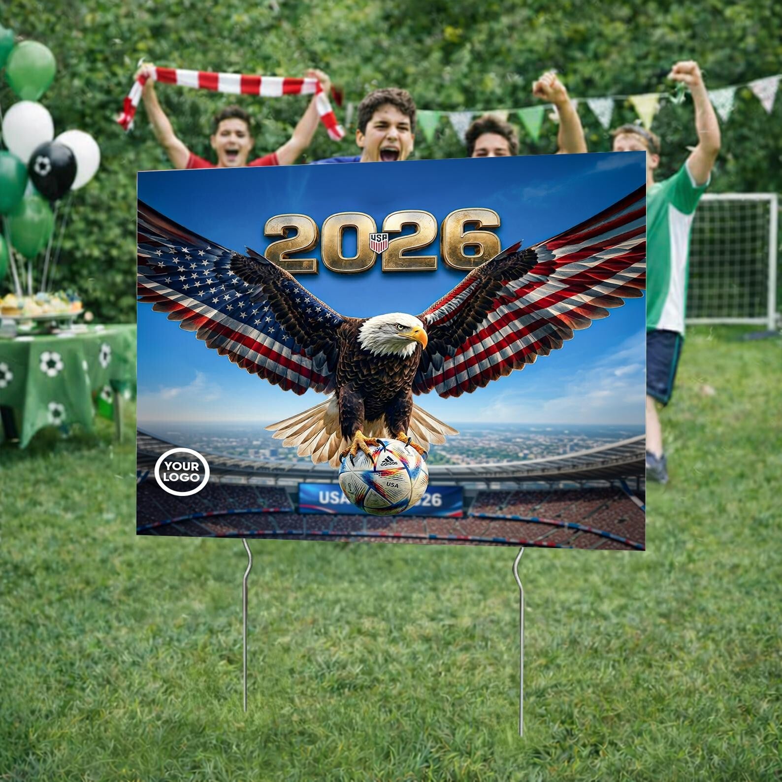 Pre Design FIFA World Cup Yard Sign with Stakes
