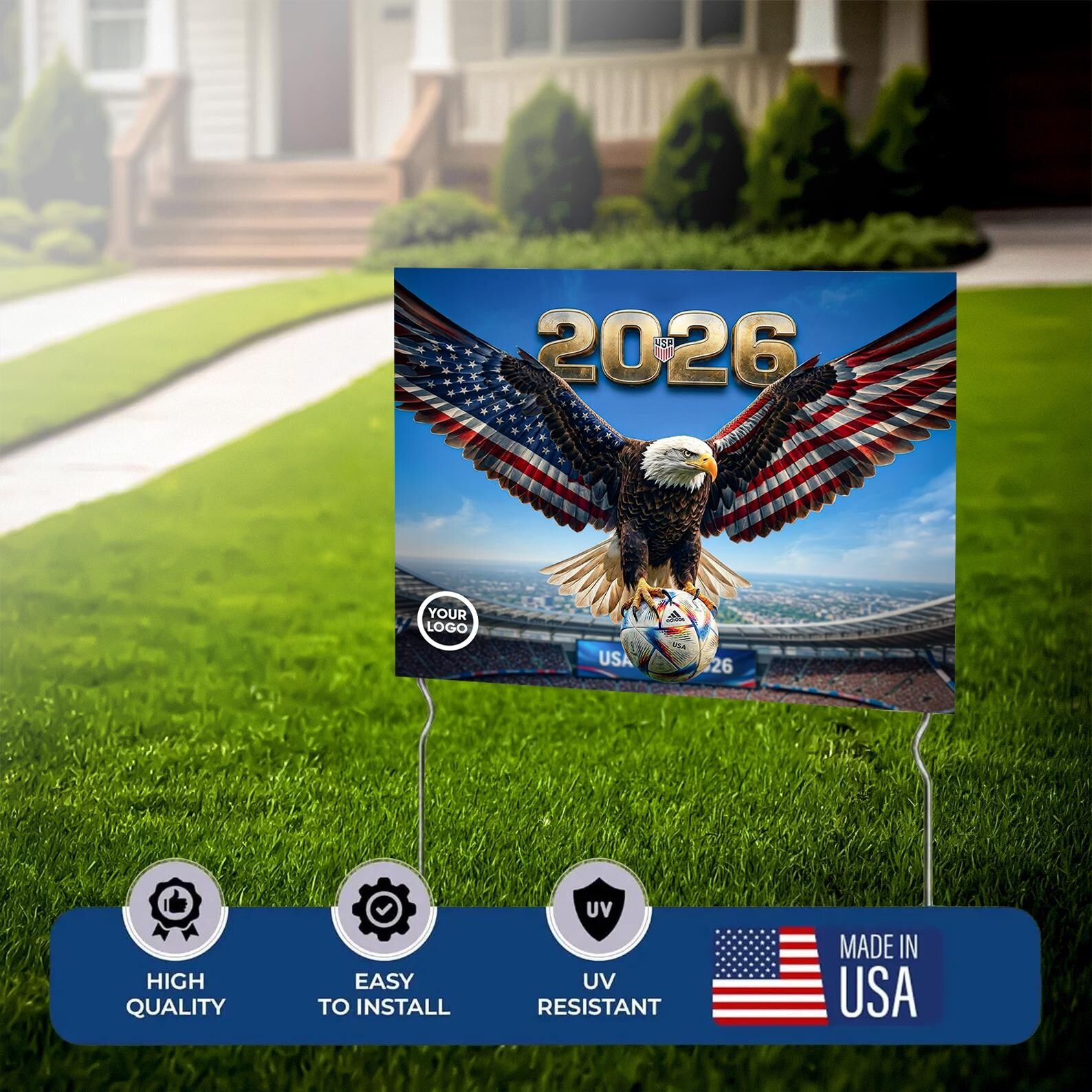 Pre Design FIFA World Cup Yard Sign with Stakes