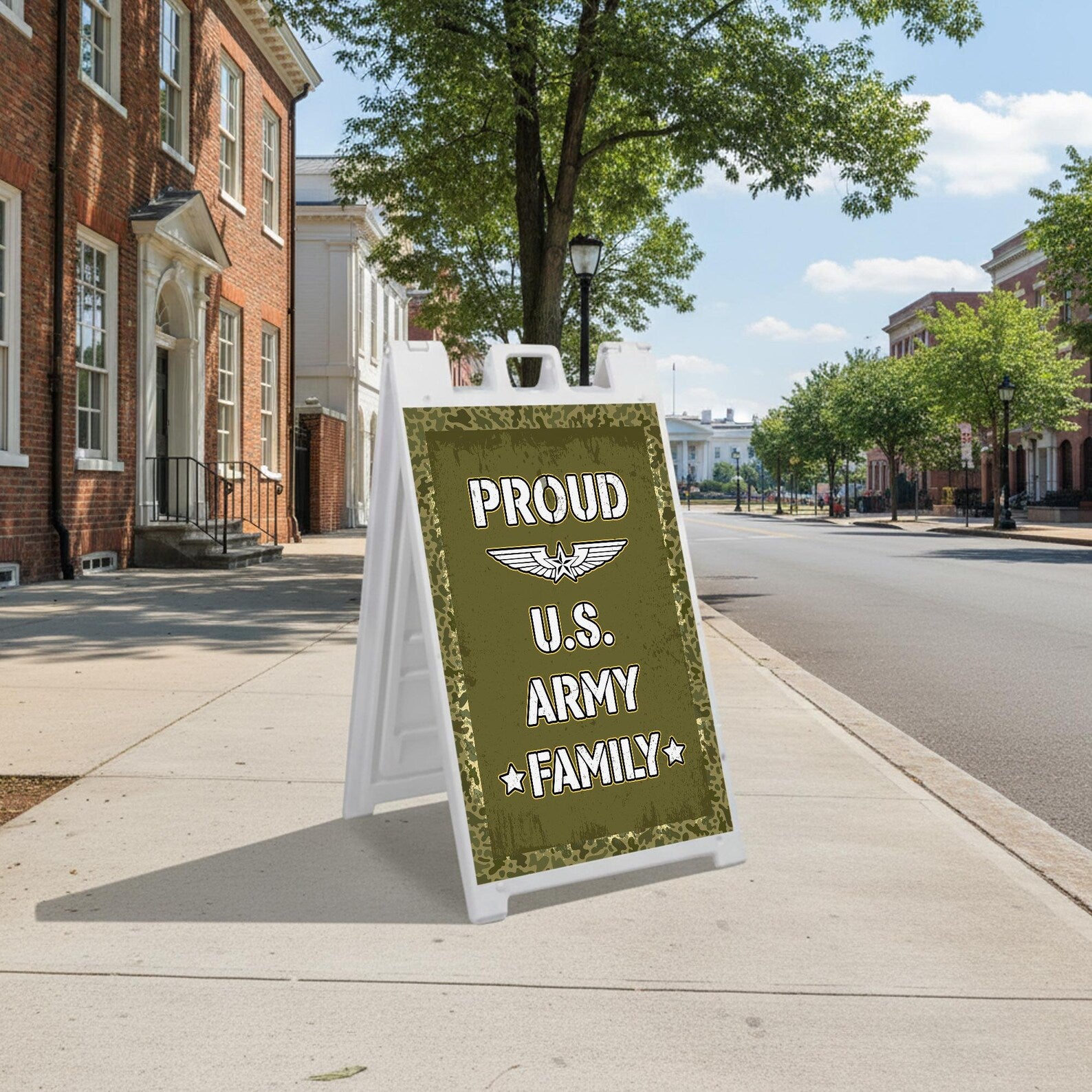 Proud Army Family Military Yard A frame Insert