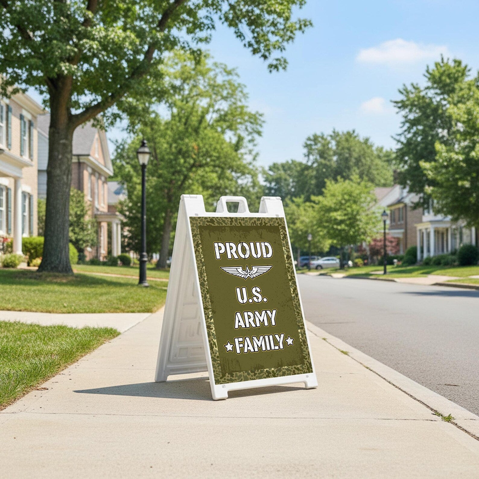 Proud Army Family Military Yard A frame Insert