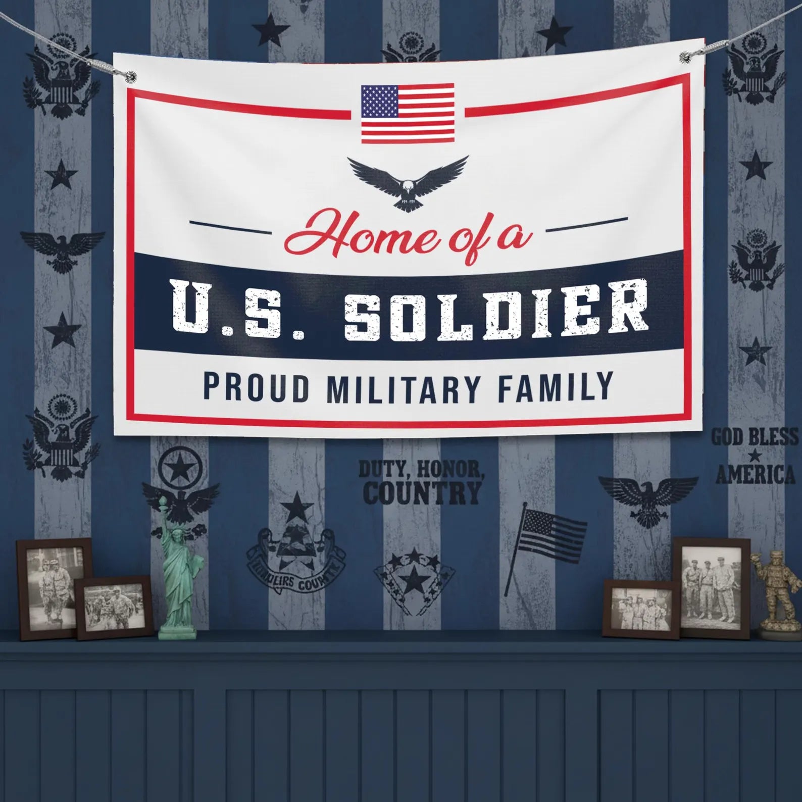 Home of a U.S. Soldier Large Party Banner