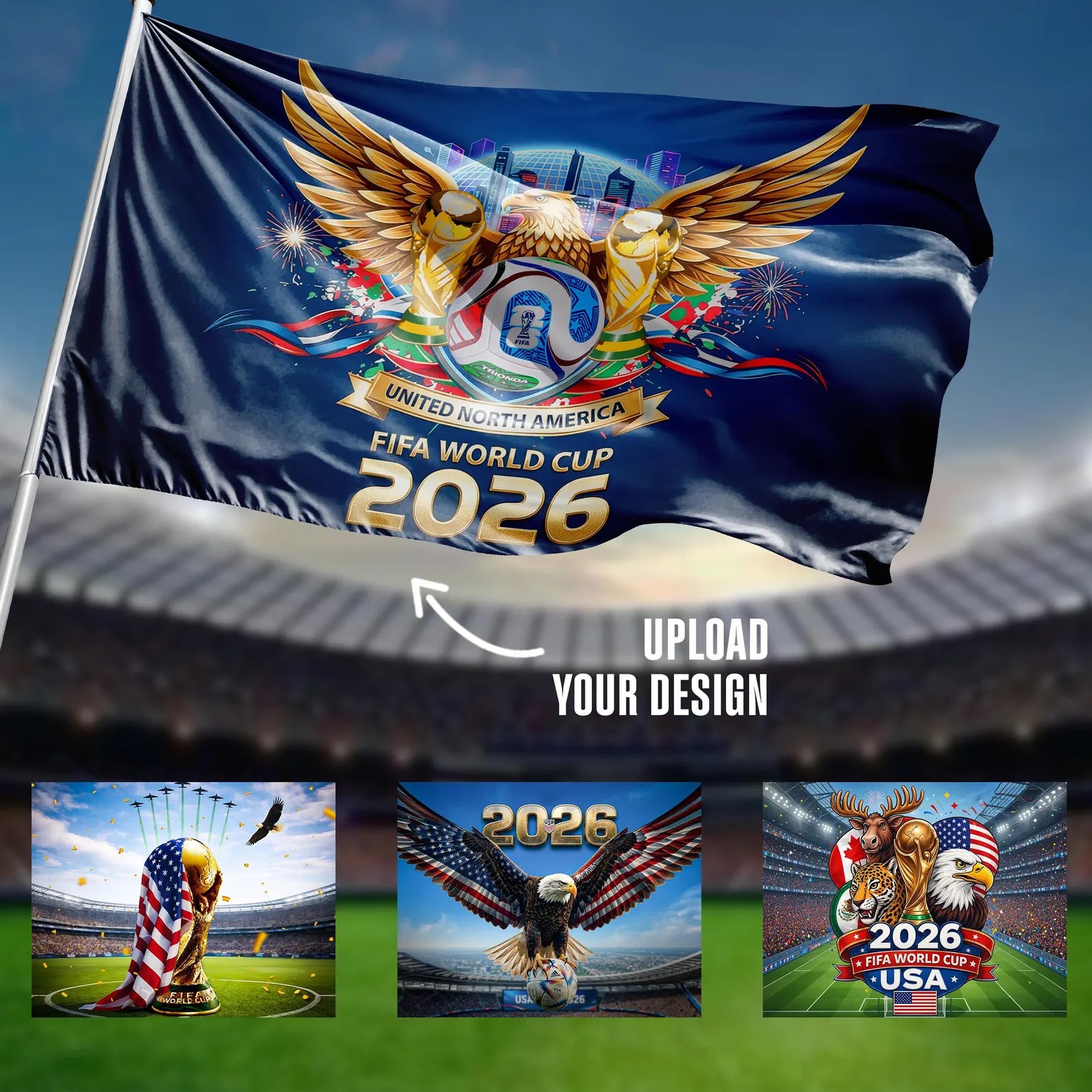 Custom Flag with Logo, Image, or Text