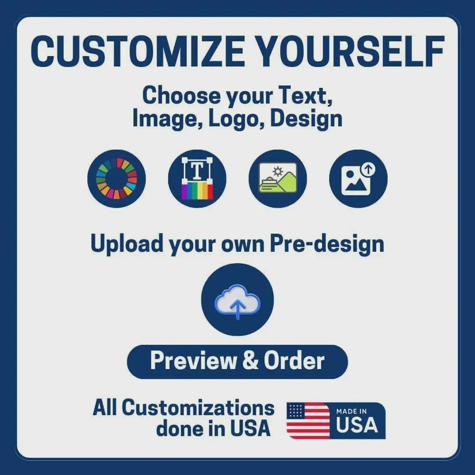 Custom Flag with Logo, Image, or Text