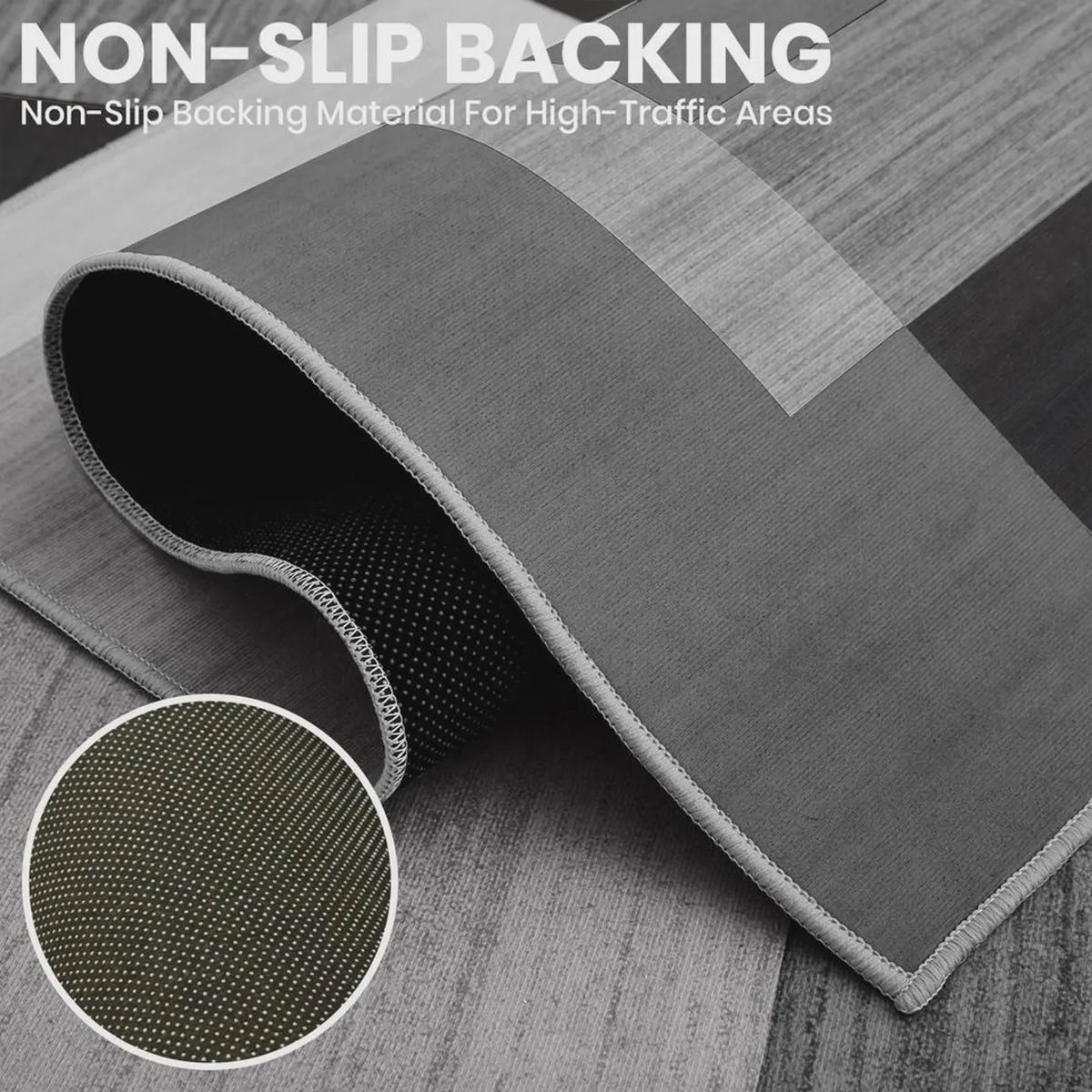 Modern Geometric Area Rug Abstract Carpet with Non Slip Backing Large Contemporary Rug for Living Room Bedroom Office Home Decor