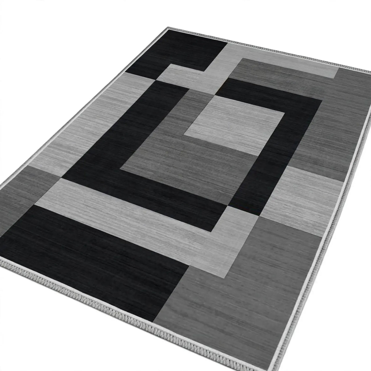 Modern Geometric Area Rug Abstract Carpet with Non Slip Backing Large Contemporary Rug for Living Room Bedroom Office Home Decor