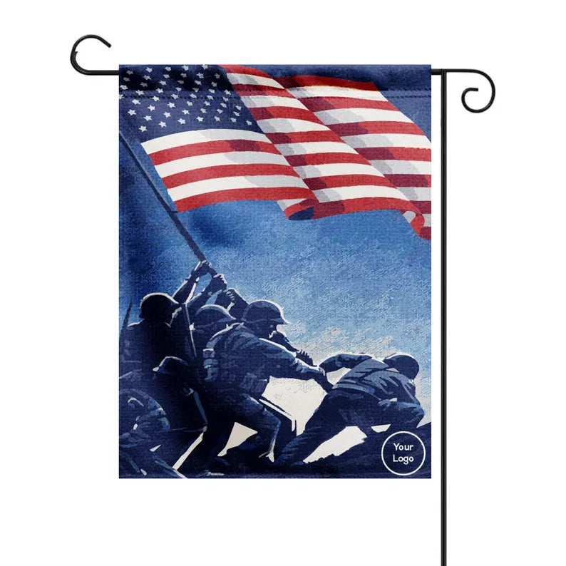 Per Design 250th 4th of July Garden Flag 12x18 with Pole