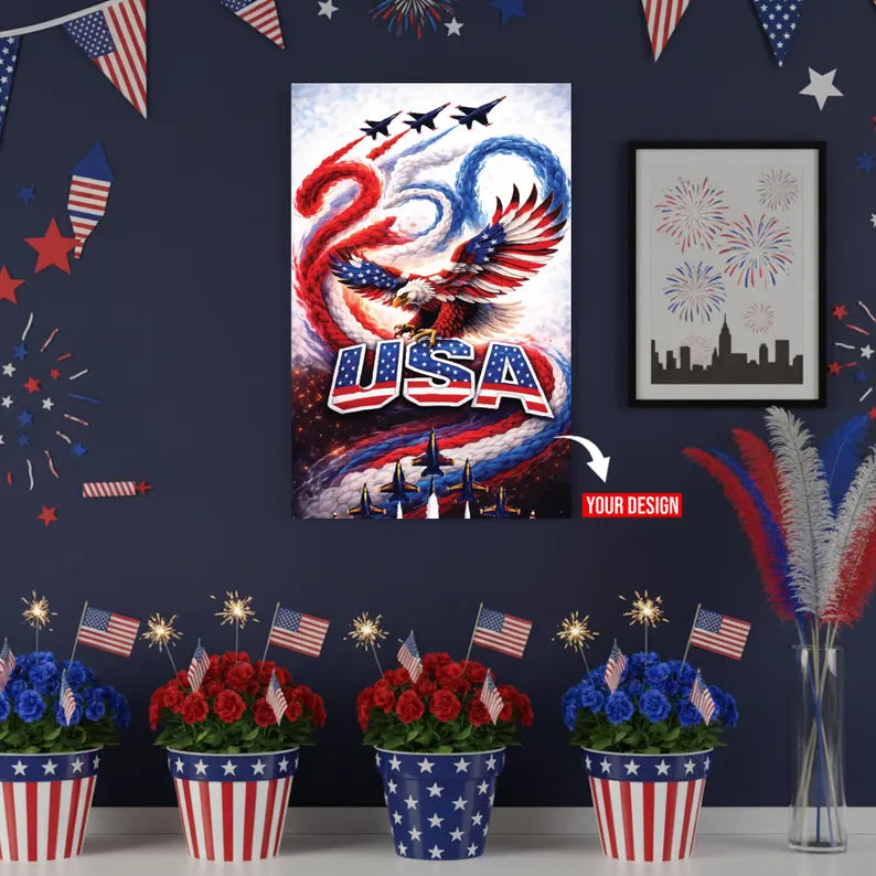 Custom 250th 4th of July Metal Wall Art
