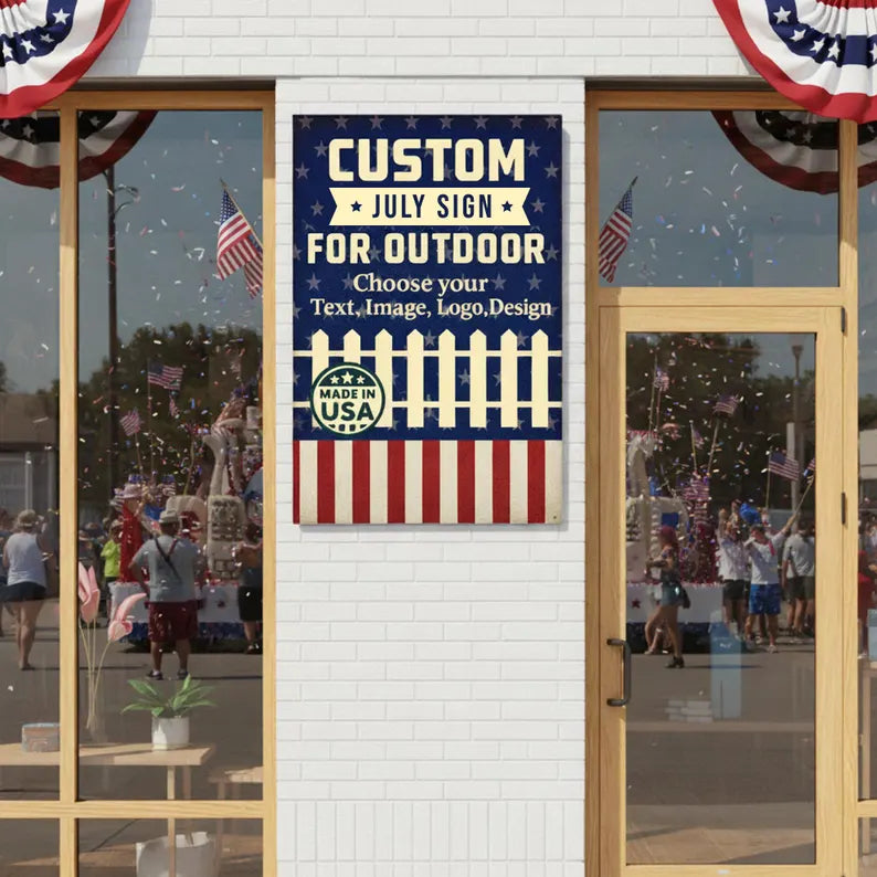 Custom 250th 4th of July Metal Poster