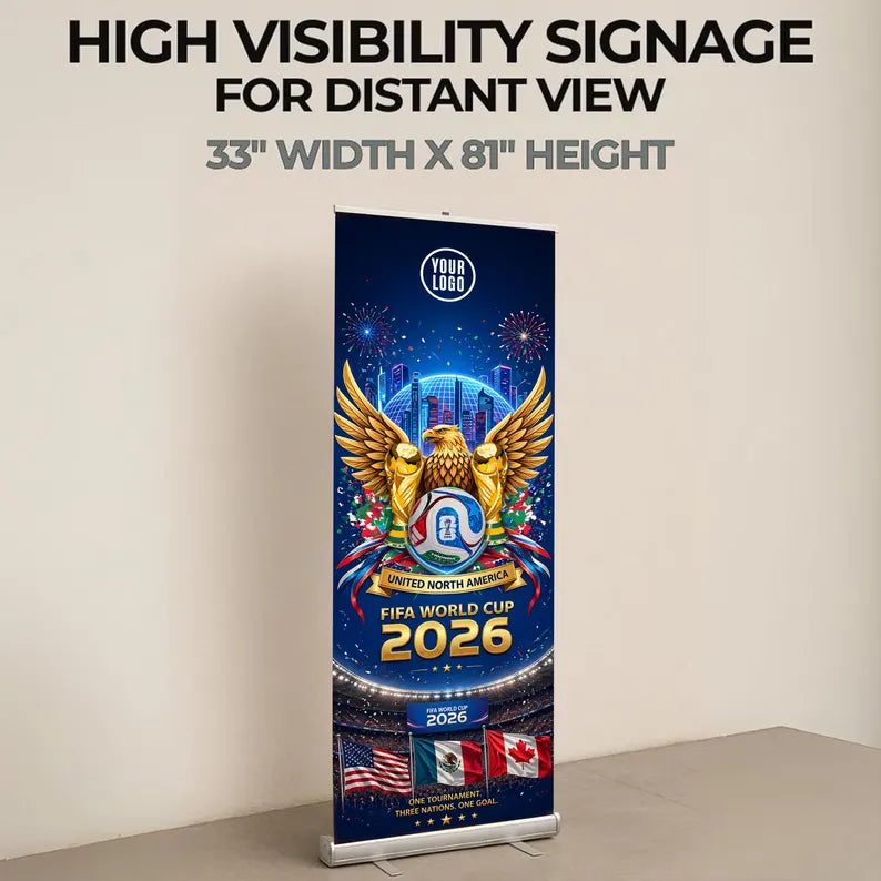 Pre Design FIFA World Cup 2026 Retractable Banner