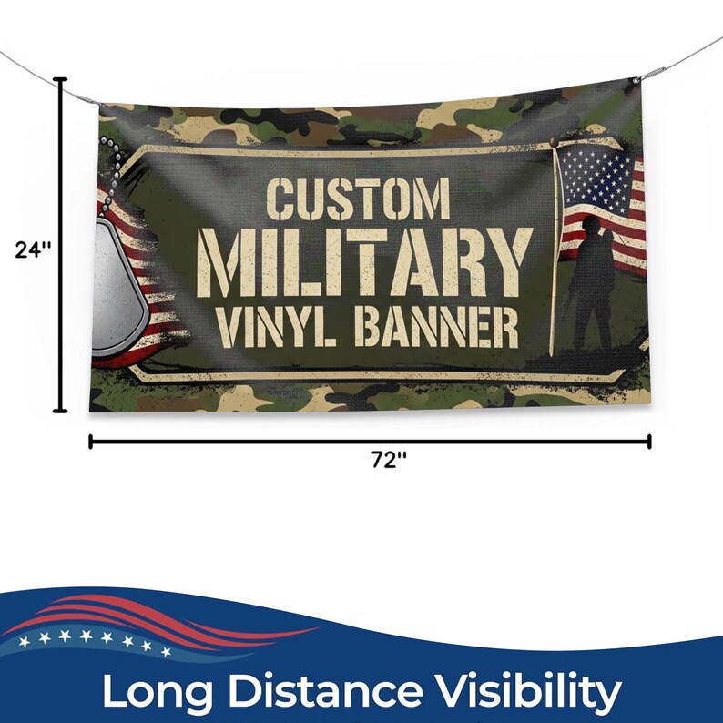 Custom USA Army Family Vinyl Large Banner