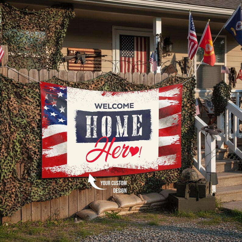 Custom USA Army Family Vinyl Large Banner