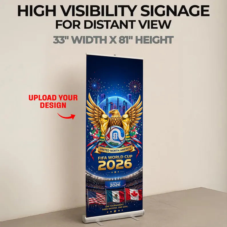 Custom FIFA World Cup 2026 Retractable Banner