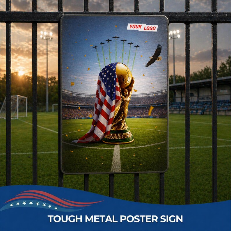 Pre Design FIFA World Cup 2026 Outdoor Metal Poster