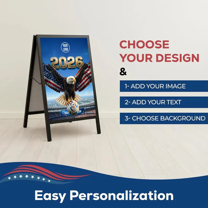 Pre Design FIFA World Cup 2026 A-Frame Sign,