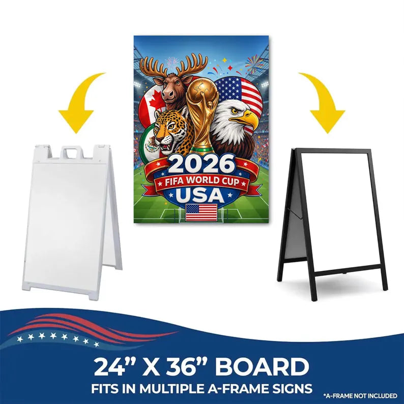 Custom FIFA World Cup 2026 A-Frame Sign