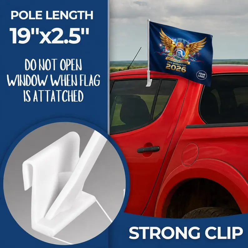 Pre design FIFA World Cup 2026 Car Flag