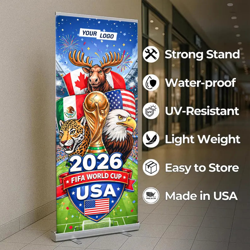 Pre Design FIFA World Cup 2026 Retractable Banner