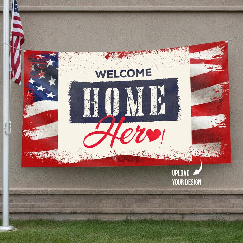Custom USA Army Family Vinyl Large Banner