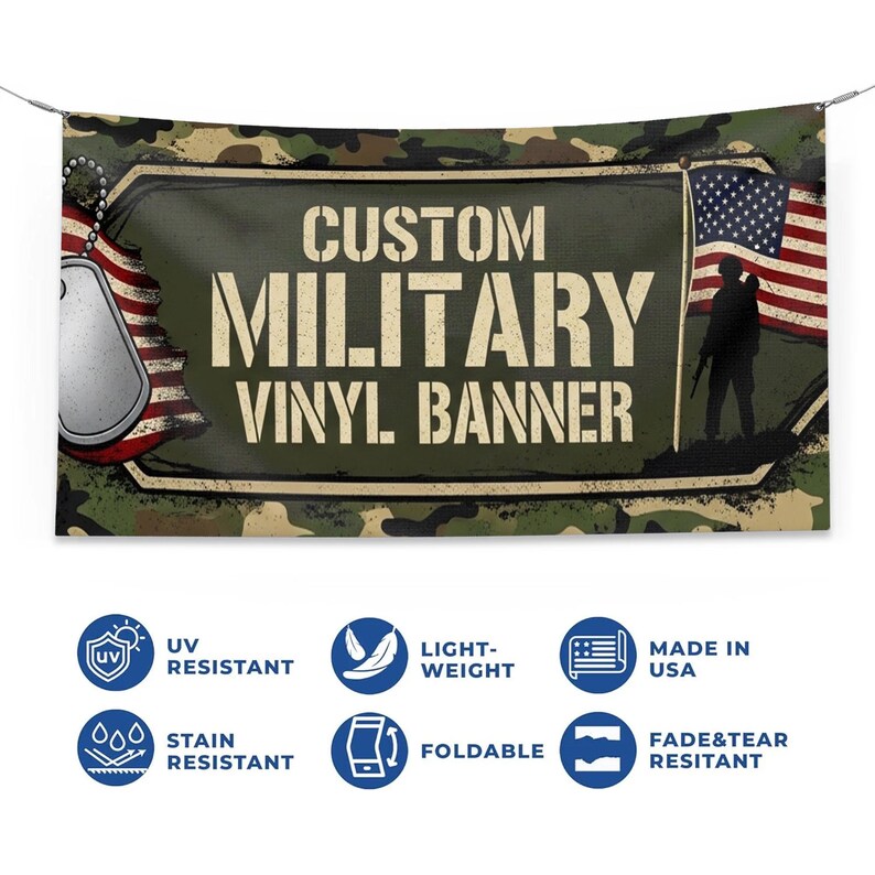 Custom USA Army Family Vinyl Large Banner