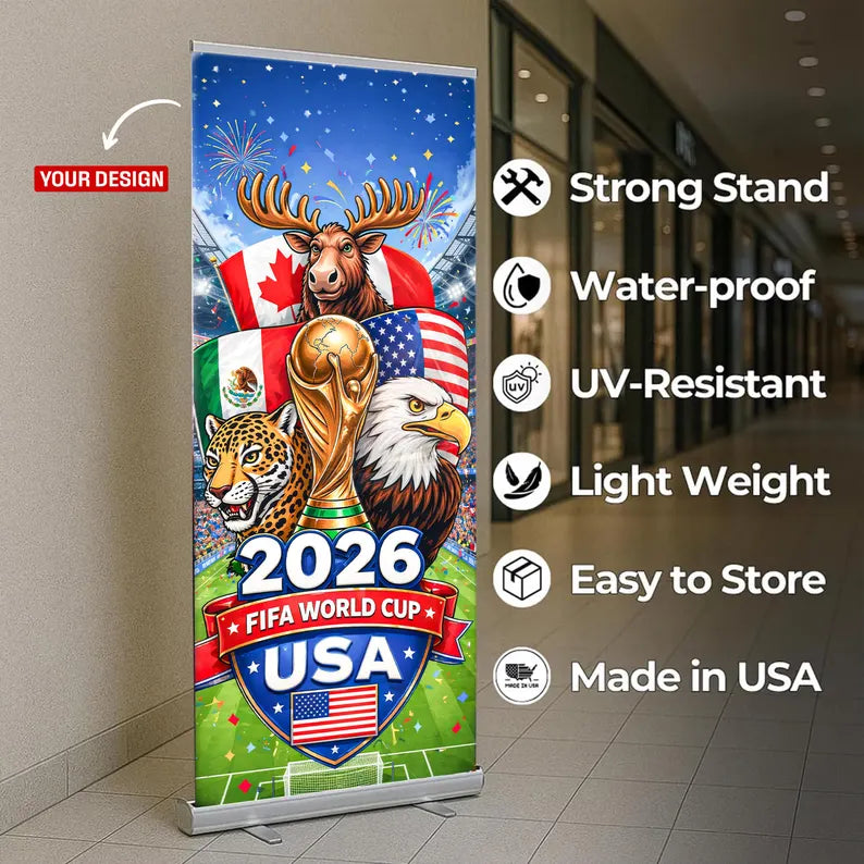 Custom FIFA World Cup 2026 Retractable Banner