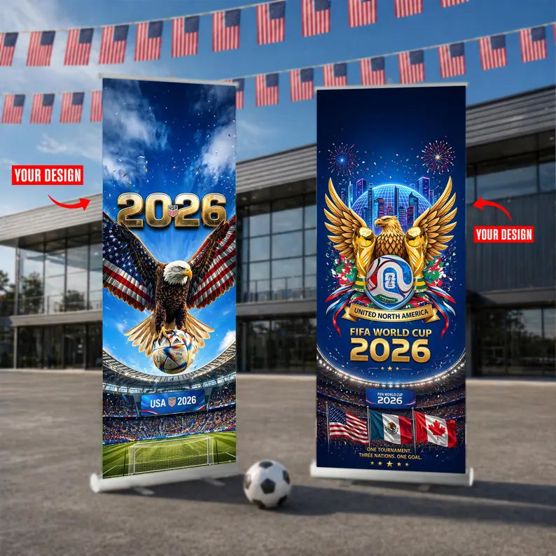 Custom FIFA World Cup 2026 Retractable Banner