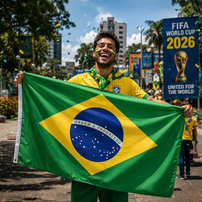 Personalized FIFA Brazil Flag, Brazil Flag