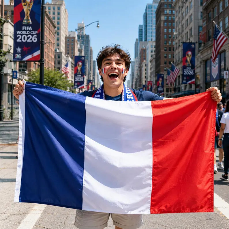 Personalized FIFA France Flag, France Flag Banner