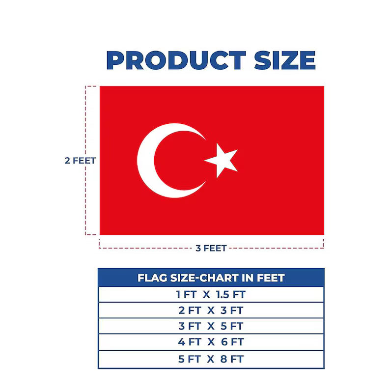 Personalized FIFA Turkey Flag, Turkish Football Fan Banner