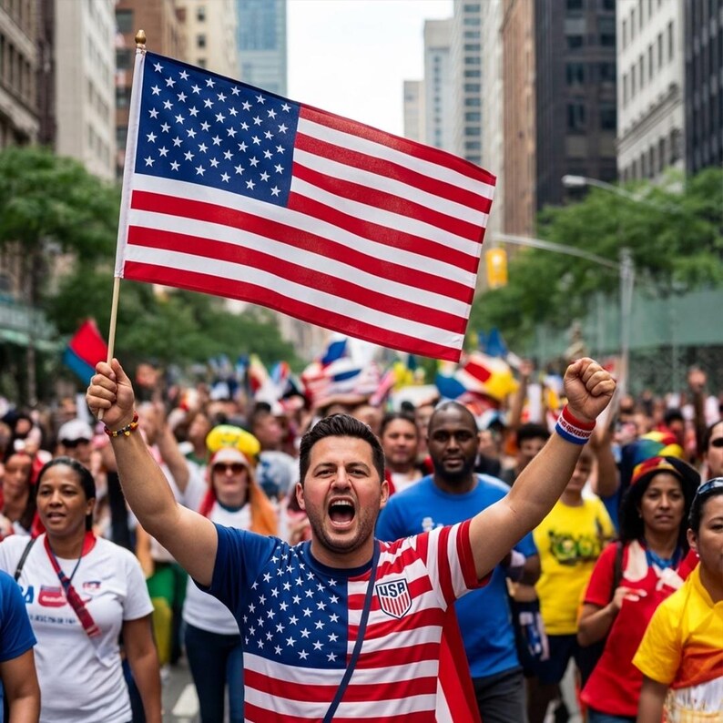 USA flag for fifa world cup 2026, american flag for soccer fans