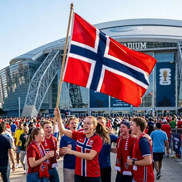 Norway Flag for FIFA World Cup 2026, Norwegian Football Fan Flag