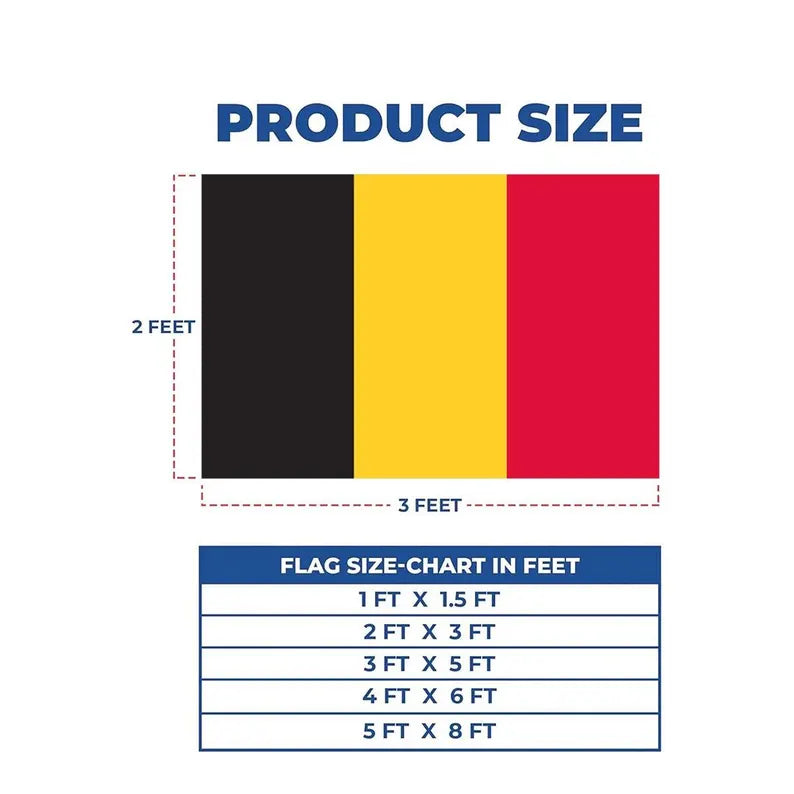 Belgium Flag, Belgian National Flag for Football Fans