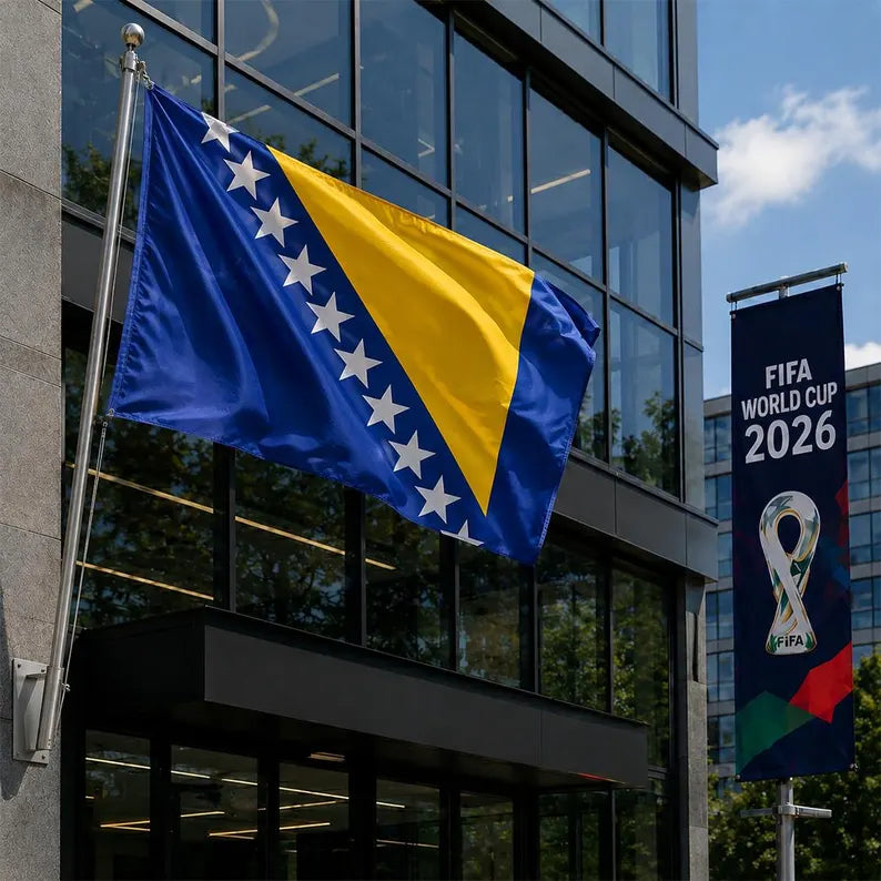 Bosnia and Herzegovina Flag, Bosnian National Flag for Football Fans