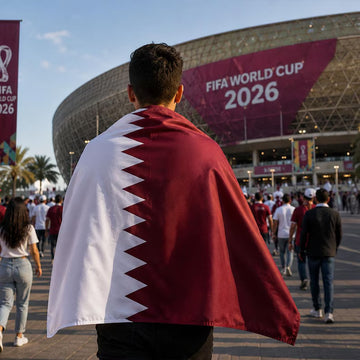 Personalized FIFA Qatar Flag, Qatar National Flag Banner