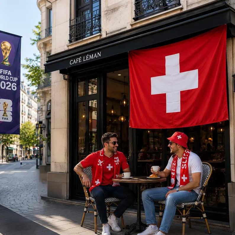 Switzerland Flag for FIFA World Cup 2026, Swiss Football Fan