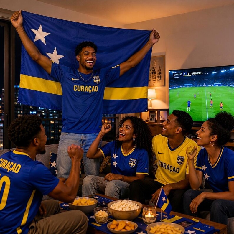 Curaçao Flag for FIFA World Cup 2026, Curaçao Football Fan